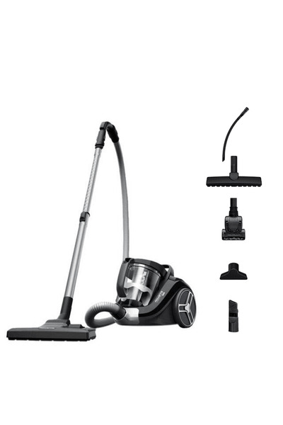 Rowenta Aspirator RO4B75EA Compact Power XXL, negru, 900 W, 2.5 l, 75 dB, duz...