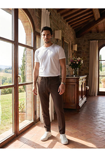 BASEL.CO Basic Stylish Drawstring Slim Fit Jogger Pants