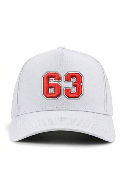 PataCute Number 63 (Embossed) Molded Baseball Cap