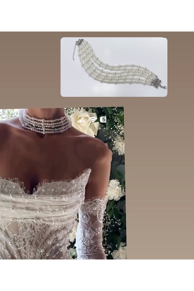 nurelland Choker inci kolye