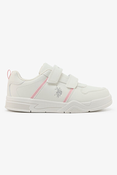 U.S. Polo Assn. Kena Girl's Comfortable Stylish Casual Everyday Low Top Sneak...