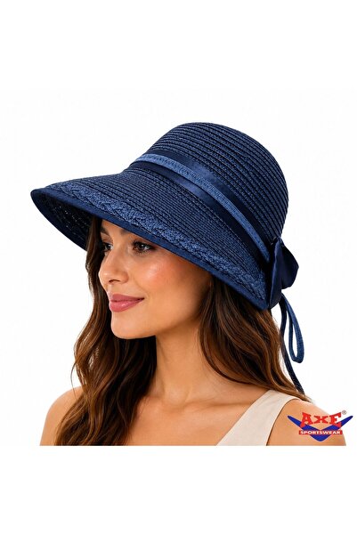 AXE SPORTSWEAR Women's Sun-Protective Straw Beach Hat with Adjustable Velcro ...