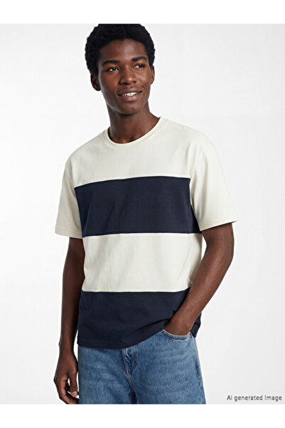 LC Waikiki Color Block Men's T-Shirt from Uzg Store for Style Enthusiasts