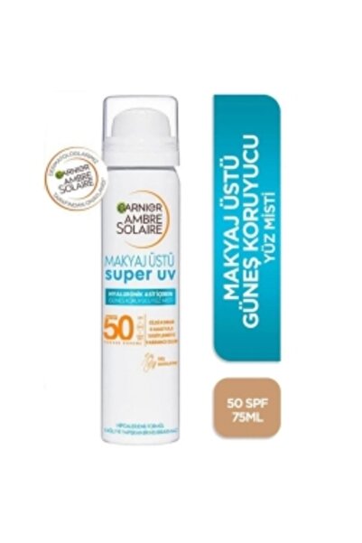 CRİSTAL Ambre Solaire Süper UV Makyaj Üstü Güneş Koruyucu Yüz Misti SPF+50 75ml