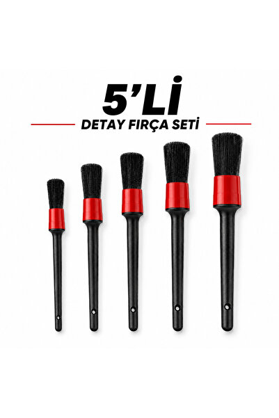 Beauty Box 5-Piece Detail Cleaning Brush Set – Professional Detailing Brushes...
