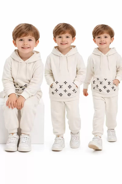 northcity n طقم أطفال مكون من قطعتين بغطاء للرأس للأعمار من 2 إلى 5 سنوات - م...