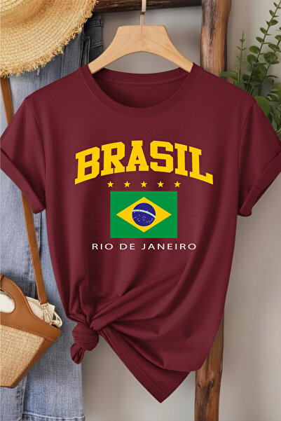 l'eivor Brazil Printed Women's Cotton T-Shirt