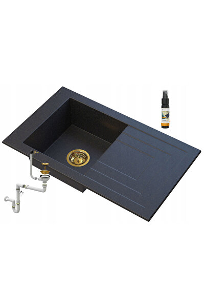 Granitan Set chiuveta, sifon, solutie intretinere Granitan, Granit, 778 x 460...