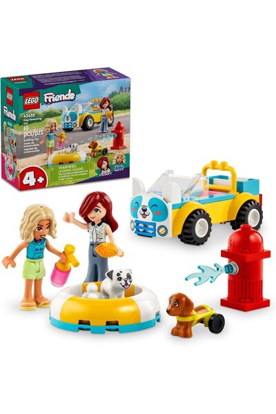LEGO Friends Dog Grooming Car Toy, Building Toy for Kids Who Love Animals and...