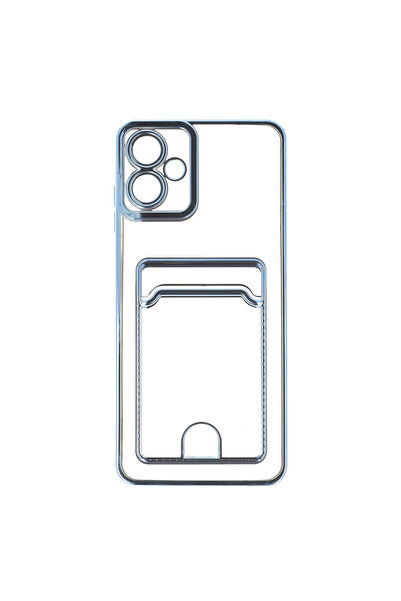 SEP Husa TPU Plating Frame Card Holder Samsung Galaxy A06 5G Albastru