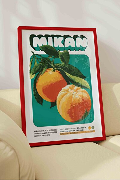 Buka Shops Mandarin Fruit Painting Retro – Vintage Illustration Art Poster – ...