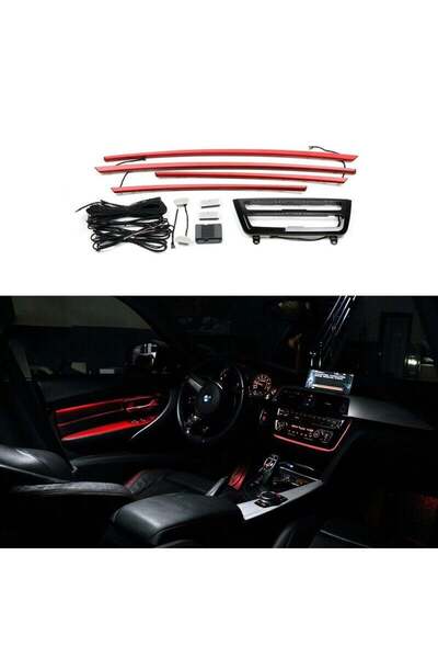 AksoyTuning BWM 3 Series F30 2011-2017 2 Renk İç Ambiyas Işıkları Kapı trimle...