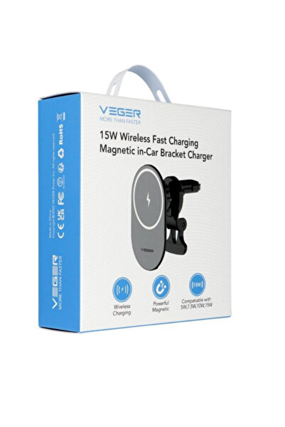DDA Incarcator auto wireless, Suport auto magnetic cu încărcare rapidă, ideal...