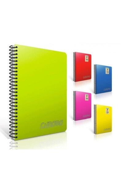 Gıpta Chromo Spiral PP Cover Notebook A4 - 200 Sheets Lined