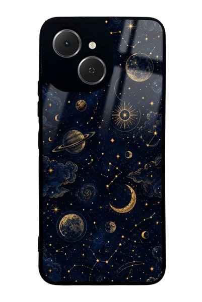 Spoyi Tecno Spark 40C Celestial Night Design Glossy Phone Case
