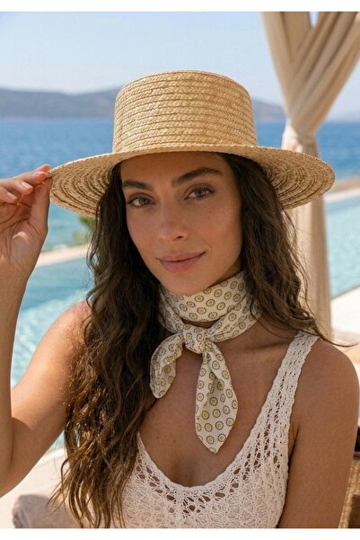 LAGRANZE Design 2-in-1 Women's Straw Hat with Shawl That Can Be Attached to t...