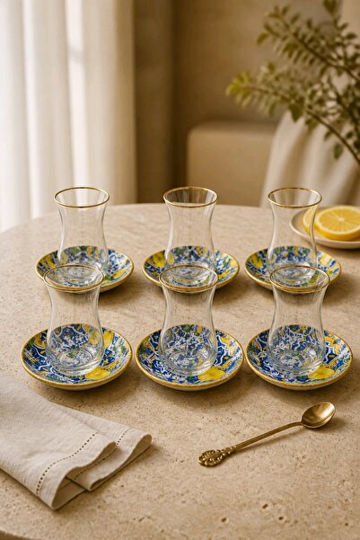 el.ay.arts Limonlu çay tabağı 6lı set