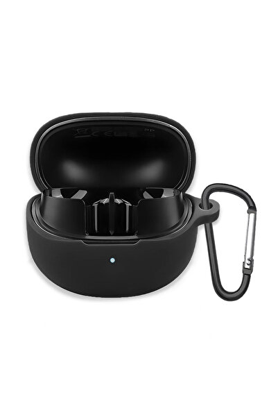 CaseOnn Qcy Ht08 Melobuds Pro Case with Strap Attachment Matte Silicone Black