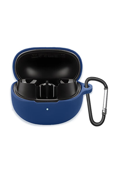 CaseOnn Qcy Ht08 Melobuds Pro Case with Strap Attachment Matte Silicone Navy ...