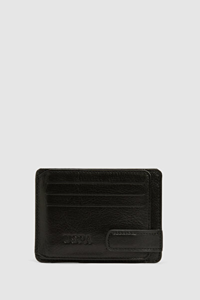 U.S. Polo Assn. Men's Black Card Holder 50323742-Vr046