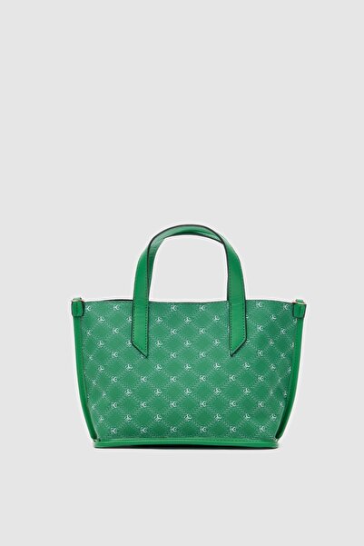Lavora Bags Oregon Jakarlı El ve Omuz Çapraz Çanta Yeşil