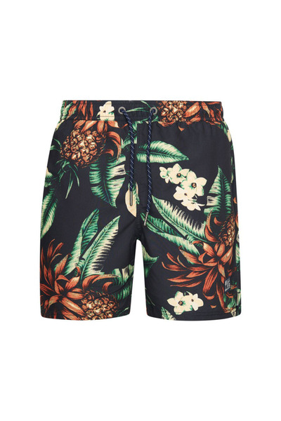 SUPERDRY Șorturi de baie hawaiane vintage pentru bărbați XXL