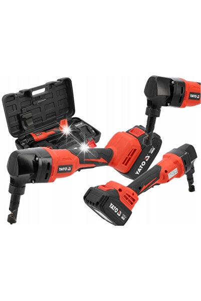 VOREL by YATO Foarfece electrice pentru tablă, 18V, cu acumulator de 4Ah și î...