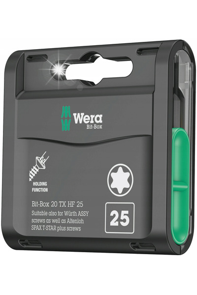 Wera Werk SET BIT-BOX 20 TX HF, TX 25MM 20 BUCĂȚI WERA