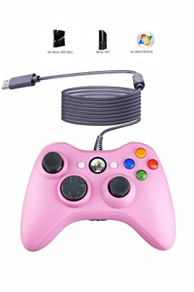 JOYCOR X360 Uyumlu Kablolu Oyun Kolu PC ve Konsol Joystick - 1.8 Metre Kablo ...