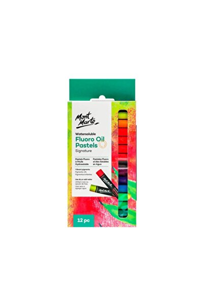MC Micostore Pastel ulei solubil fluoro Mont Marte 12 buc/set