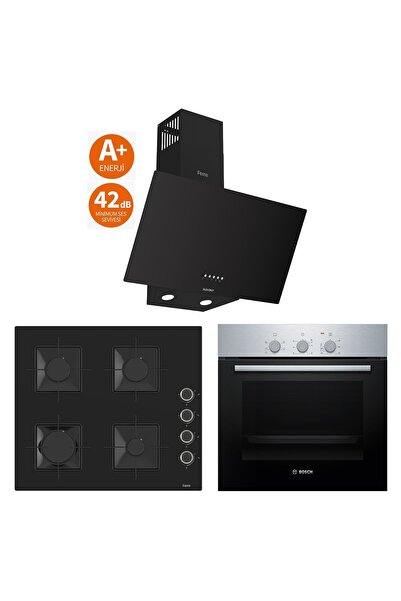 Bosch & Ferre New Apiralla 3 lü Ankastre Set - Ultra Sessiz Davlumbaz - 42 dB...