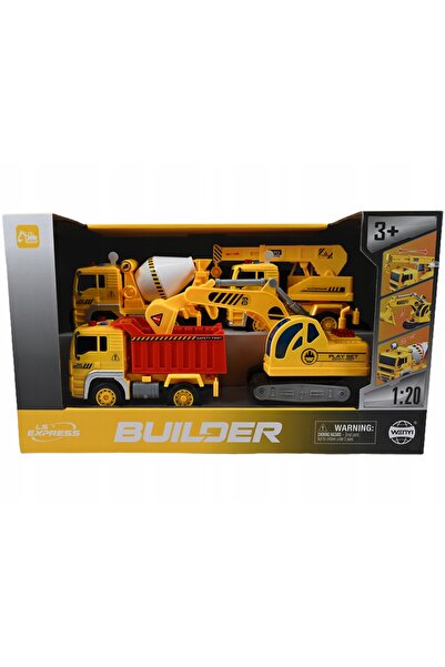 Midex SET DE JUCĂRII CONSTRUIBILE: CAMION, EXCAVATOR, BETONIERĂ, CU SUNETE ȘI...
