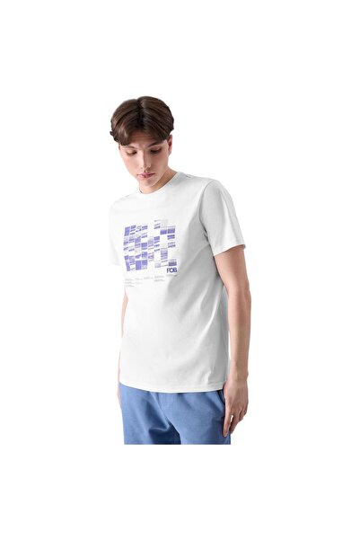 4F Tricou bărbătesc cu mânecă scurtă, mărimea L