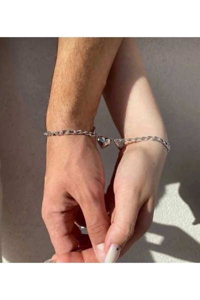 ArtBDesign 2li Çift Mıknatıslı Birleşen Kalpli Sevgili Arkadaşlık Best Friend...