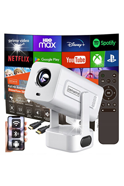 zenwire Mini Proiector PrimeView IMC360 Android 13/WiFi/350/FULL HD