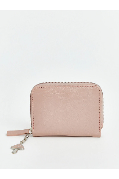 LC Waikiki Pink Leather Look Women's Wallet