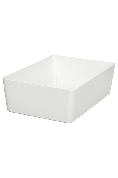 IKEA KUGGIS Box, white, 18 x 26 x 8 cm
