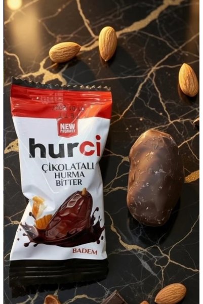 HURCİ BİTTER ÇİKOLATA KAPLI BADEMLİ HURMA 500 GR