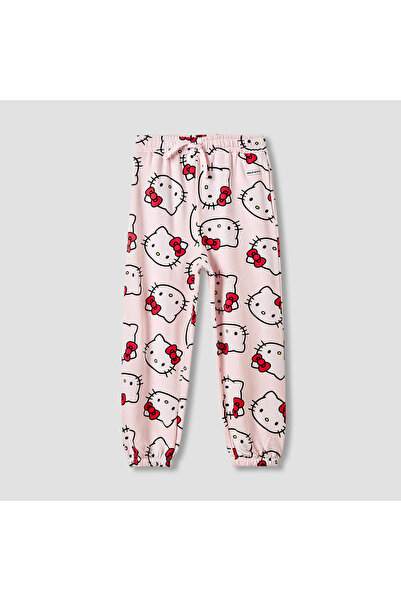 Hello Kitty Sanrio Girls Joggers with Print - Cotton - Drawstring Waist