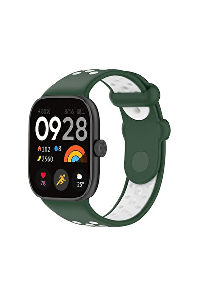 OEM Δίχρωμο λουράκι σιλικόνης πράσινο (Redmi Watch 4 / Redmi Watch 5)