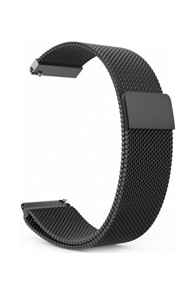 OEM Λουράκι Xiaomi Watch S3 από Ανοξείδωτο Ατσάλι Μαύρο (Realme Watch 2 Pro)