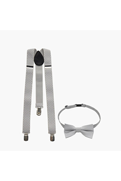 Juniors Suspenders with Bow Tie