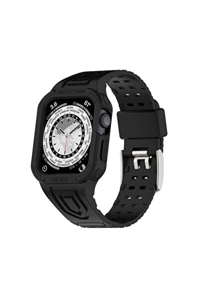 OEM Λουράκι Σιλικόνης Μαύρο 41mm για Apple Watch Σειρά 8&7 (38/40/41/42mm)