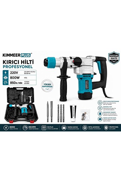 LUNAX KİMMEER PLUS 6 KİLO KIRICI DELİCİ ÇELİK ŞANZIMAN 800 W