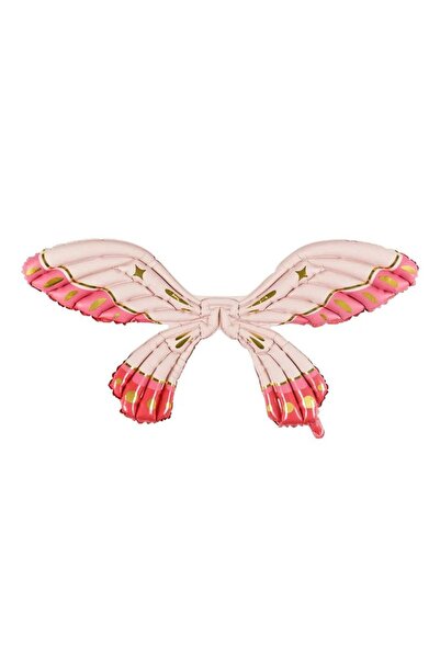 Partydeco Folie cu aripi de fluture, roz mat, 102 x 50 cm