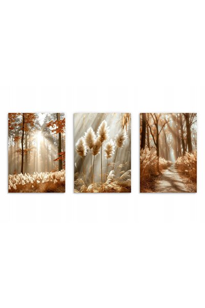 Naklejkomania Postere padure in soare stil boho pentru living sau dormitor 3x...
