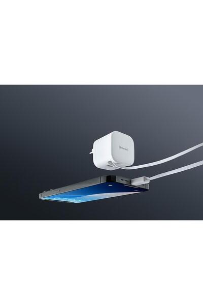 Intenso Adaptor de alimentare W65ACIC 65W 2xUSB-C/USB-A cablu retractabil schw