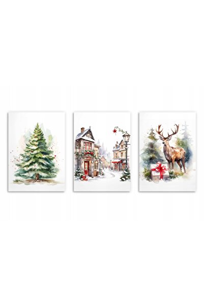 DecoWalls Set Tablouri Pom De Craciun, Deco Walls, Digital Print, Pentru Came...