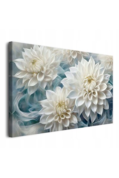 Naklejkomania Decor floral de perete, tablou pe panza pentru camera de zi, da...