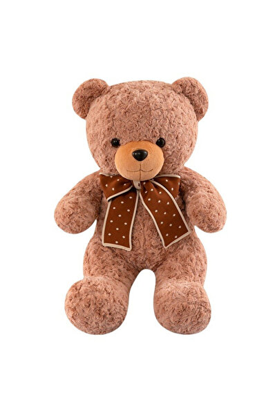 LeanToys Ursuleț de pluș mascotă, jucărie de pluș moale, cu fundă și buline, ...